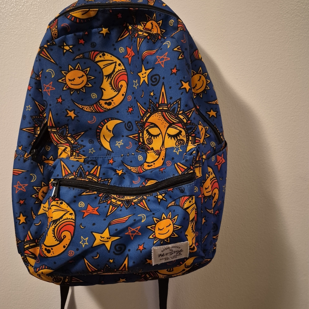 Colorful Sun and Moon Backpack